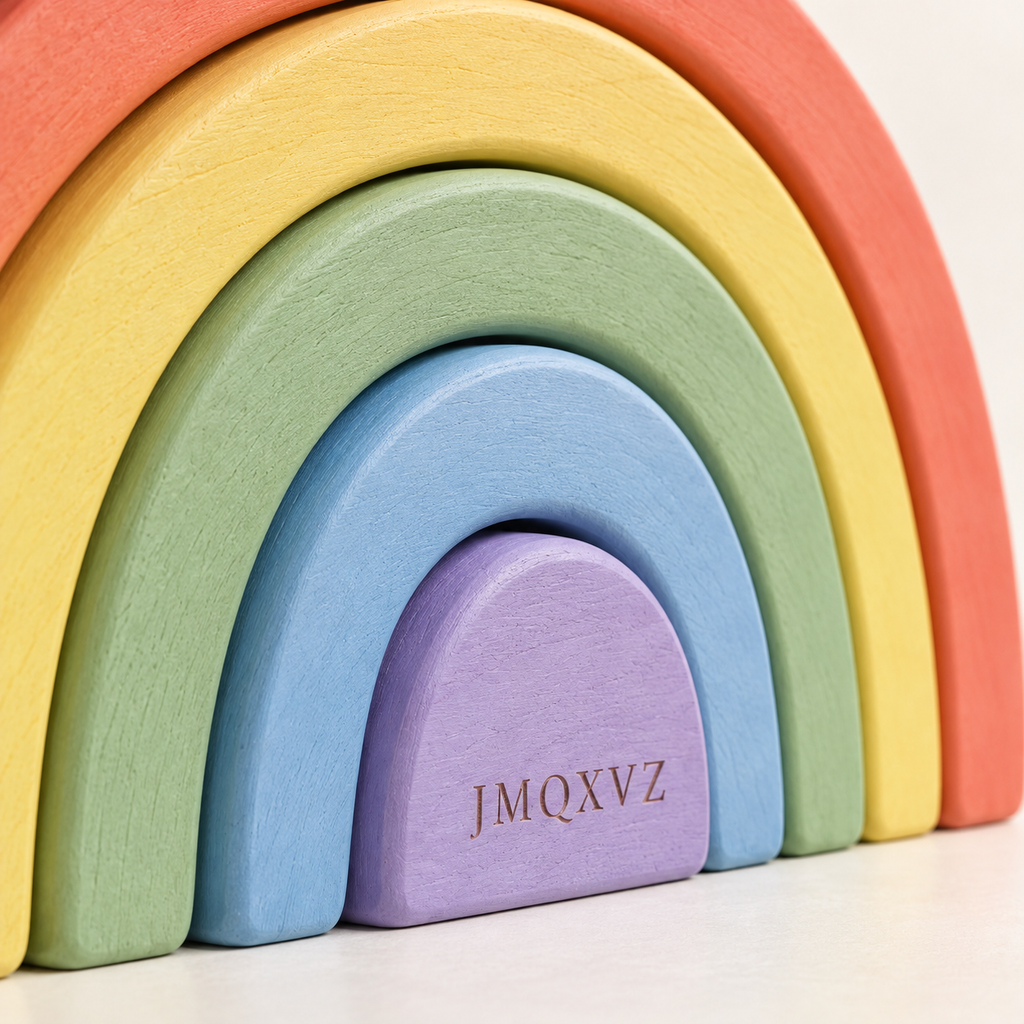 JMQXVZ Rainbow Arch Stacking Set — detail view