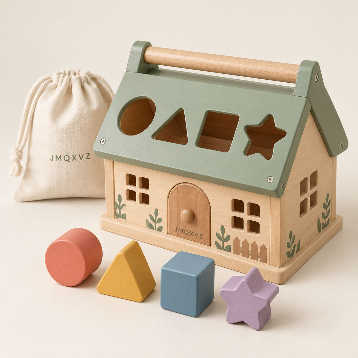 JMQXVZ Little Cottage Shape Sorter — main view