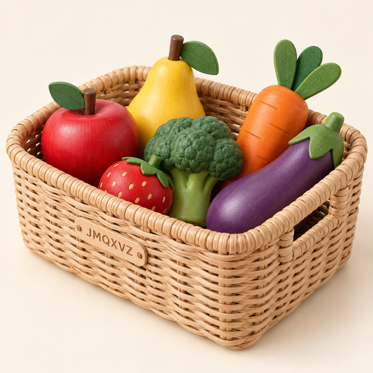 JMQXVZ Little Market Pretend Produce Basket — main view