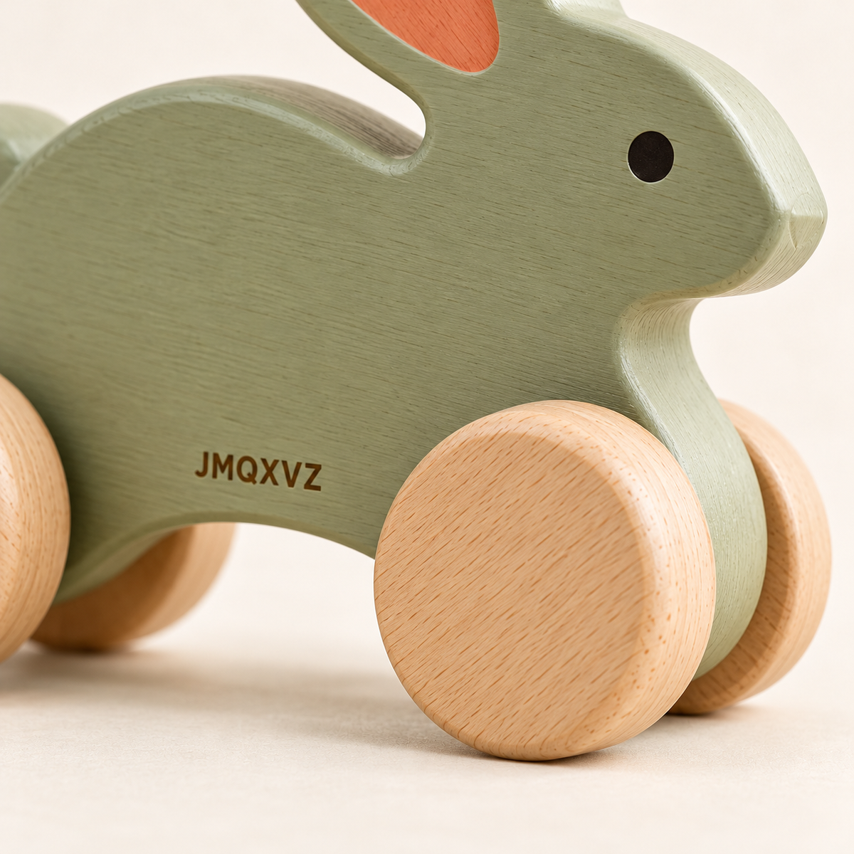 JMQXVZ Meadow Bunny Push-Along Toy — detail view